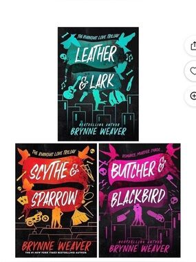 Brynne Weaver Trilogy Set (3 Books) – Butcher & Blackbird + More 📚✨